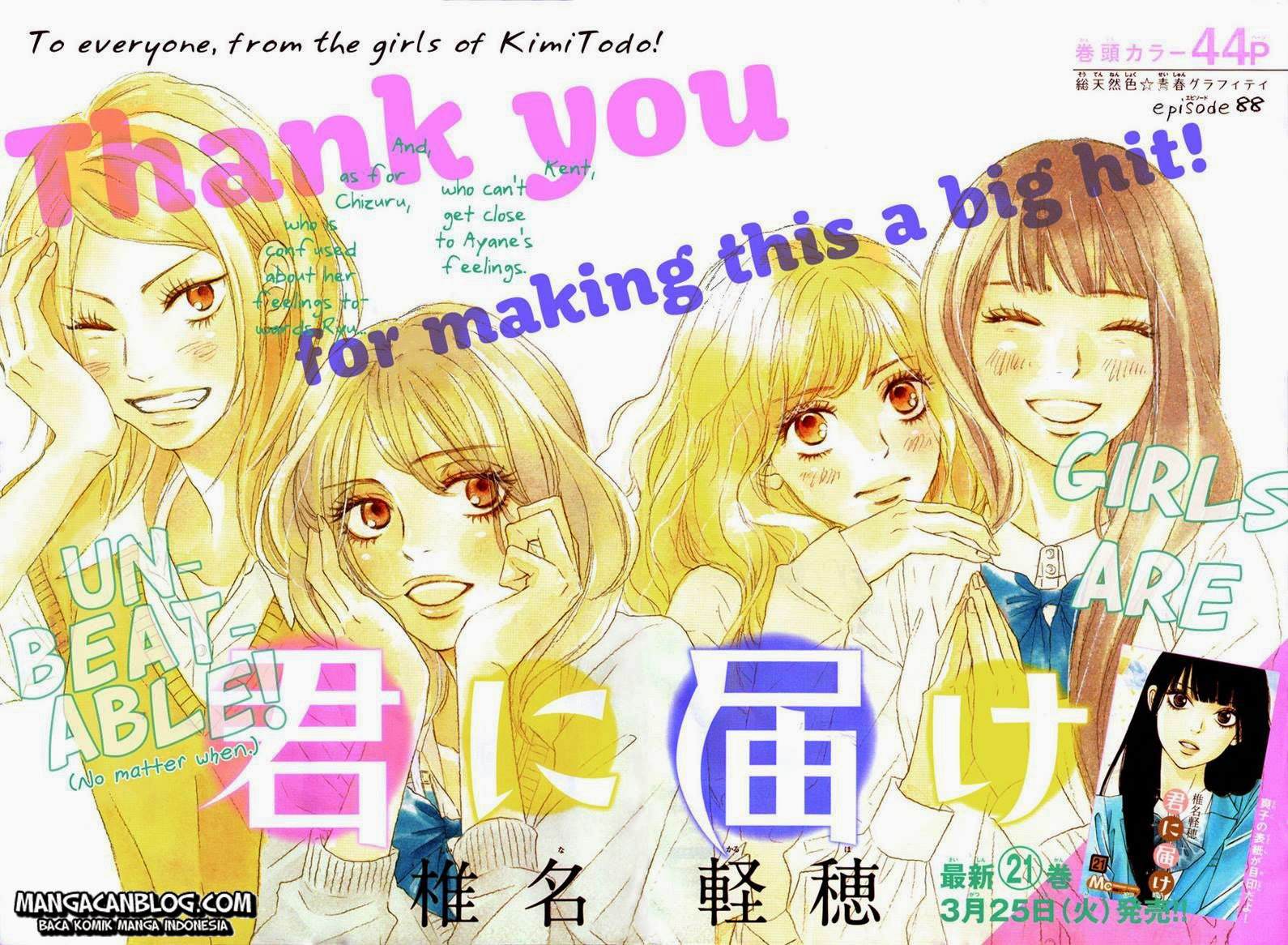 Kimi ni Todoke Chapter 88 Indonesia